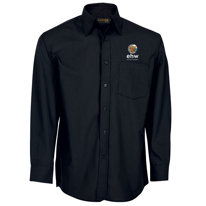 Leopards Referee Black Poly Cotton Shirt Long Sleeve