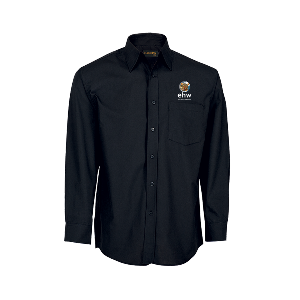 Leopards Referee Black Poly Cotton Shirt Long Sleeve
