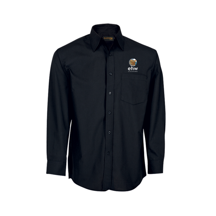 Leopards Referee Black Poly Cotton Shirt Long Sleeve